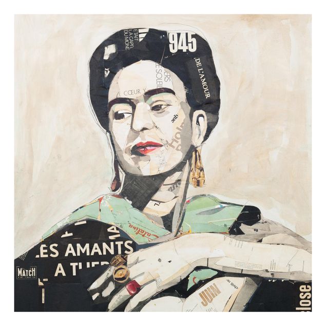 Nowoczesne obrazy do salonu Frida Kahlo - kolaż Nr 4