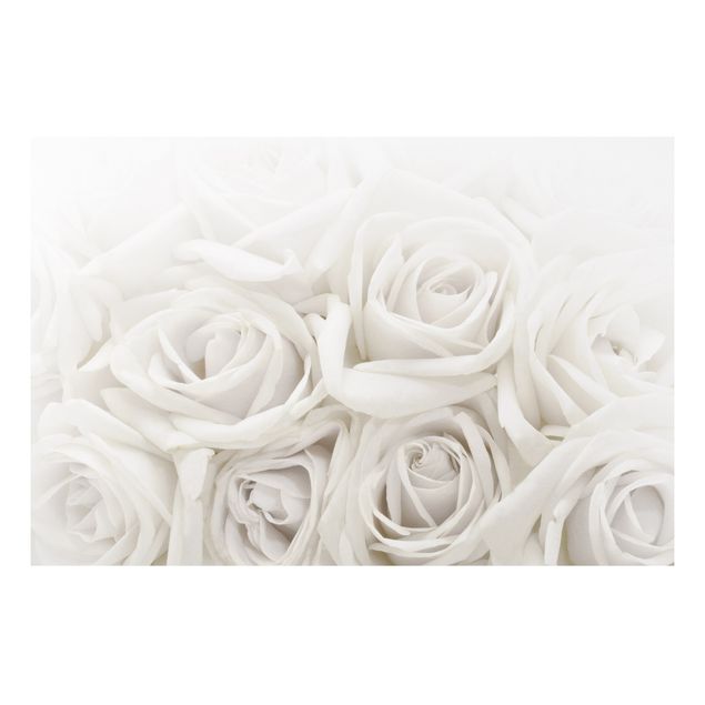 Obrazy do salonu nowoczesne Białe róże