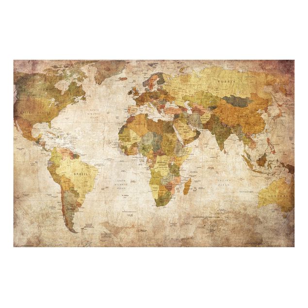 Obrazy do salonu Mapa świata