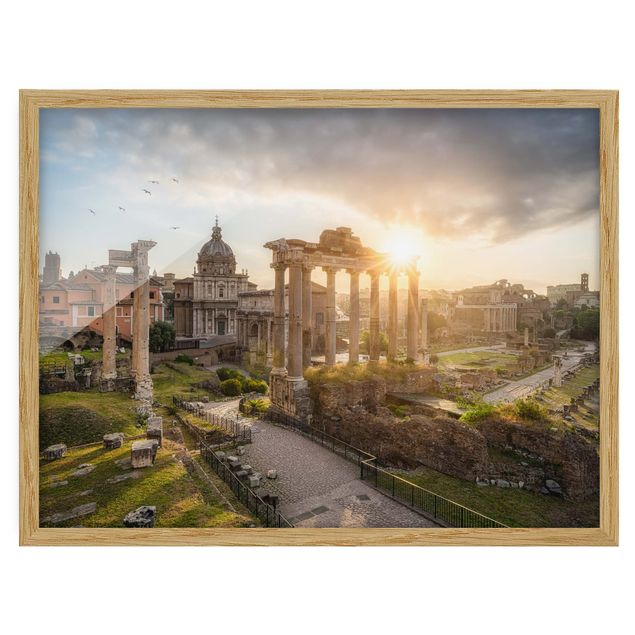 Obrazy w ramie do łazienki Forum Romanum o wschodzie słońca
