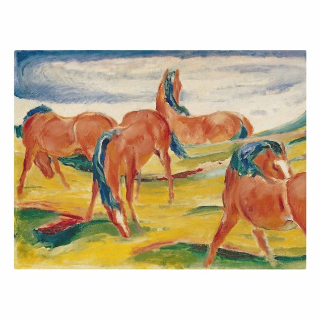 Obrazy koń Franz Marc - Konie na pastwisku