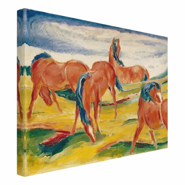 Konie obrazy na płótnie Franz Marc - Konie na pastwisku