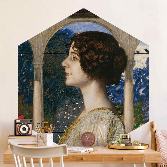Dekoracja do kuchni Franz von Stuck - portret kobiecy