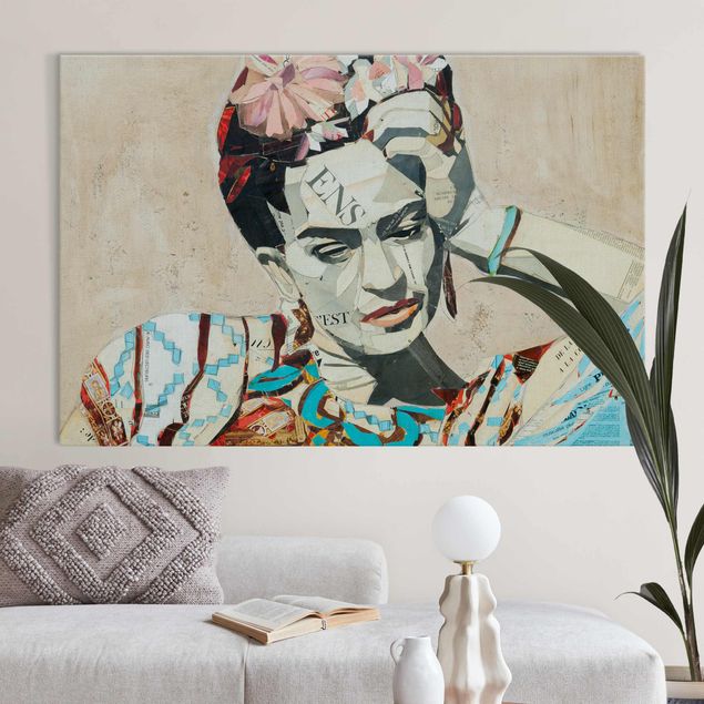 Obrazy do salonu Frida Kahlo - kolaż Nr 1