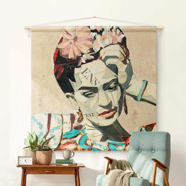 gobelin na ścianę nowoczesne Frida Kahlo - Collage No.1