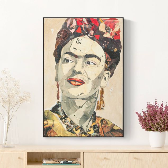 Nowoczesne obrazy do salonu Frida Kahlo - Kolaż nr 2