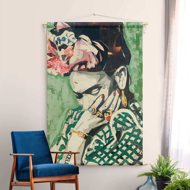 Obrazy do salonu nowoczesne Frida Kahlo - Collage No.3