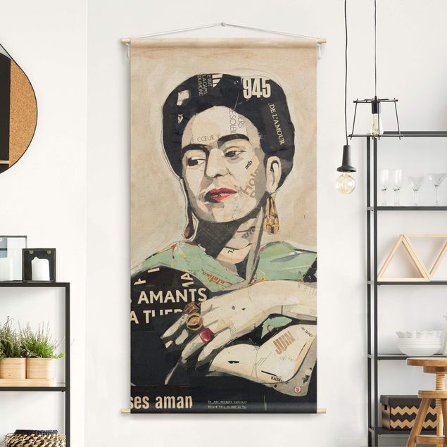 nowoczesny gobelin Frida Kahlo - Collage No.4