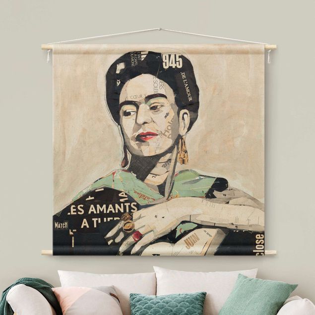 Obrazy do salonu nowoczesne Frida Kahlo - Collage No.4
