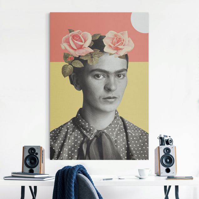 Dekoracja do kuchni Frida Kahlo - Kolaż o zachodzie słońca