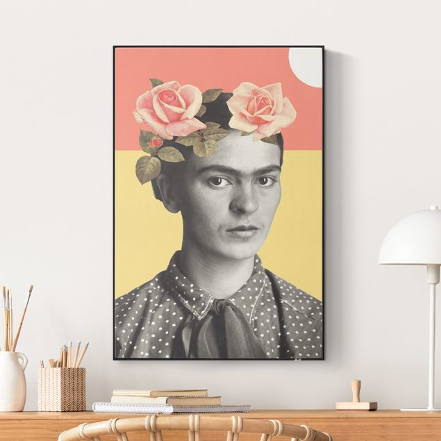 Dekoracja do kuchni Frida Kahlo - Kolaż o zachodzie słońca