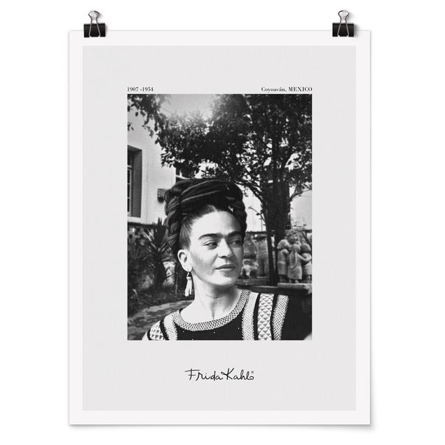 Obrazki czarno białe Frida Kahlo Photograph Portrait In The Garden
