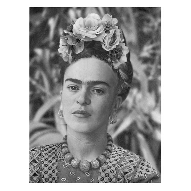 Obrazy artystów Frida Kahlo Photograph Portrait With Flower Crown