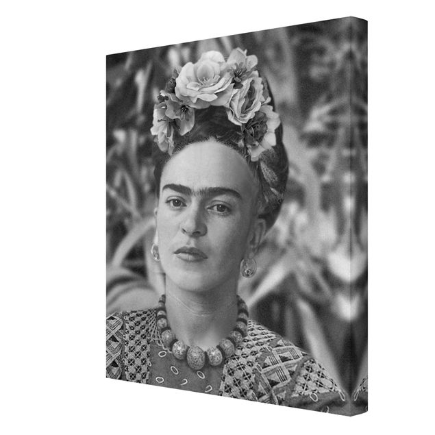 Frida Kahlo obrazy Frida Kahlo Photograph Portrait With Flower Crown