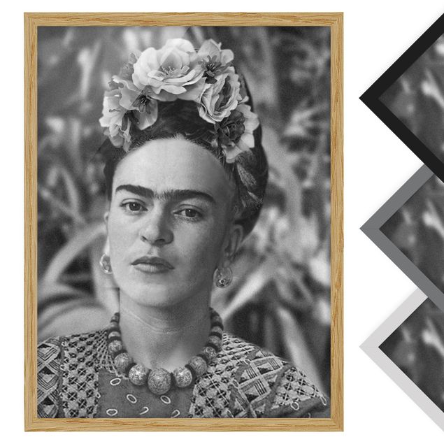 Obrazy artystów Frida Kahlo Photograph Portrait With Flower Crown
