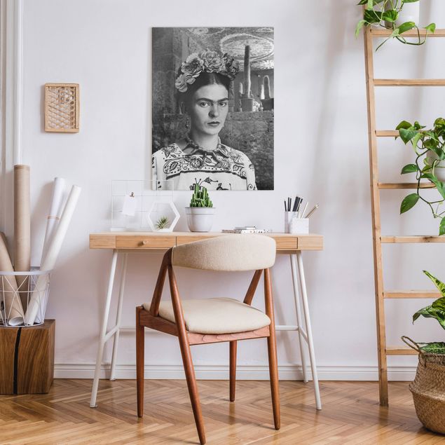 Obrazy portret Frida Kahlo Photograph Portrait With Cacti