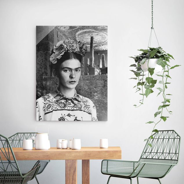 Obrazy na szkle artyści Frida Kahlo Photograph Portrait With Cacti