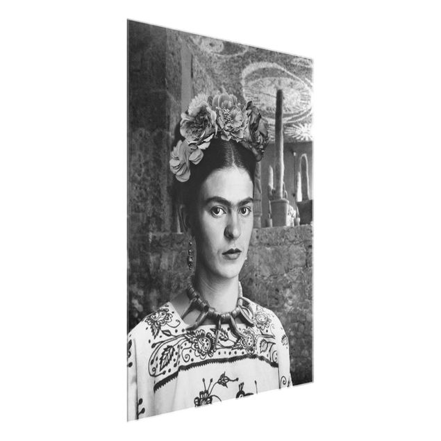 Obrazy nowoczesne Frida Kahlo Photograph Portrait With Cacti