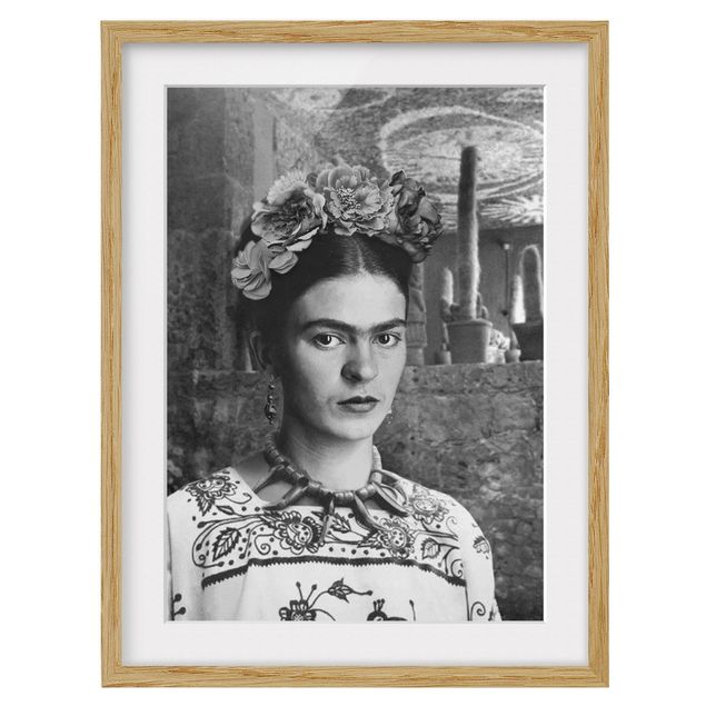 Obrazy portret Frida Kahlo Photograph Portrait With Cacti
