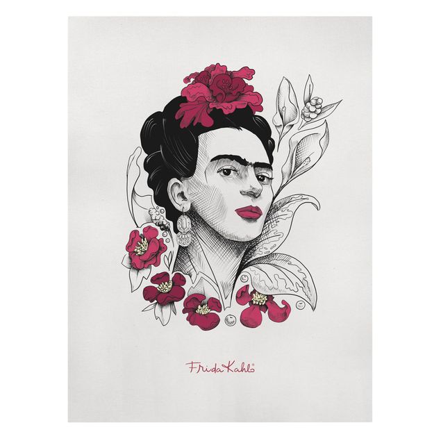 Obrazy Frida Frida Kahlo Portrait With Flowers
