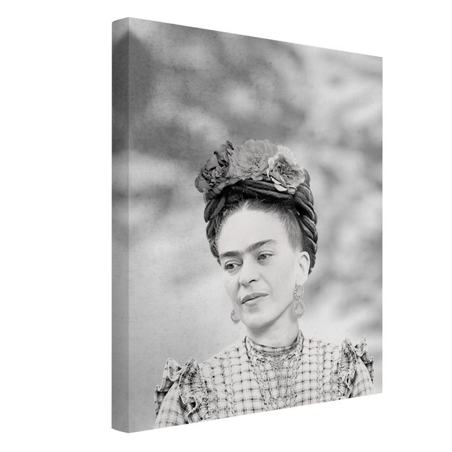 Obrazki czarno białe Frida Kahlo Portrait