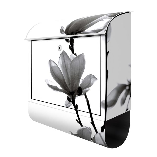 Skrzynka na listy - Spring Messenger Magnolia czarno-biały