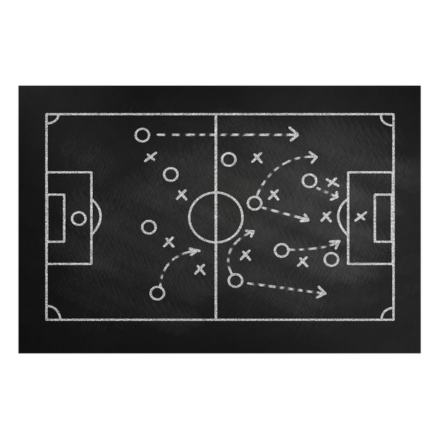 Pokój dziecięcy Football Strategy On Blackboard