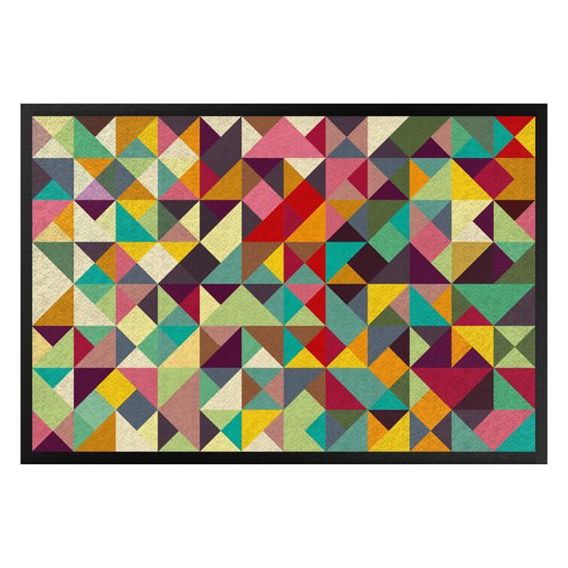 Domowe tekstylia Kolorowa geometria
