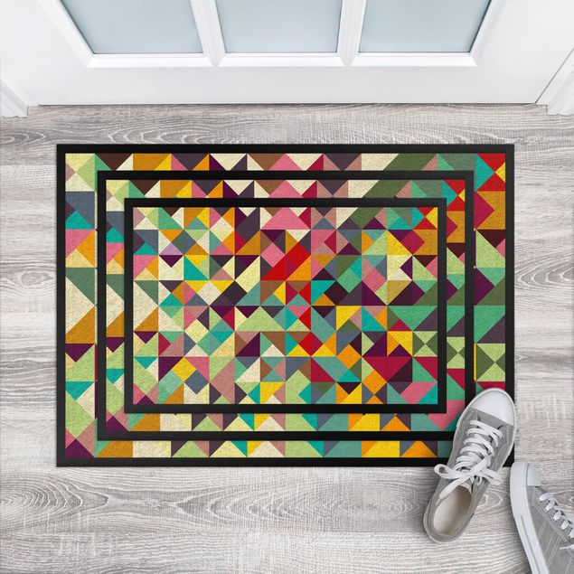 dywan nowoczesny Kolorowa geometria