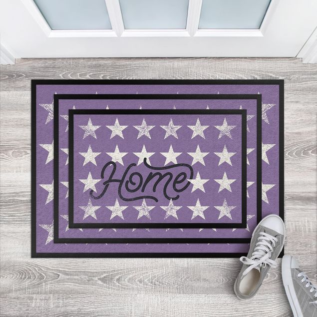 nowoczesny dywan Home stars lilac