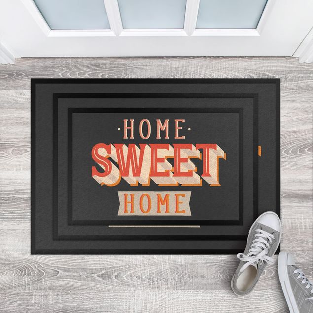 nowoczesny dywan Home sweet home retro