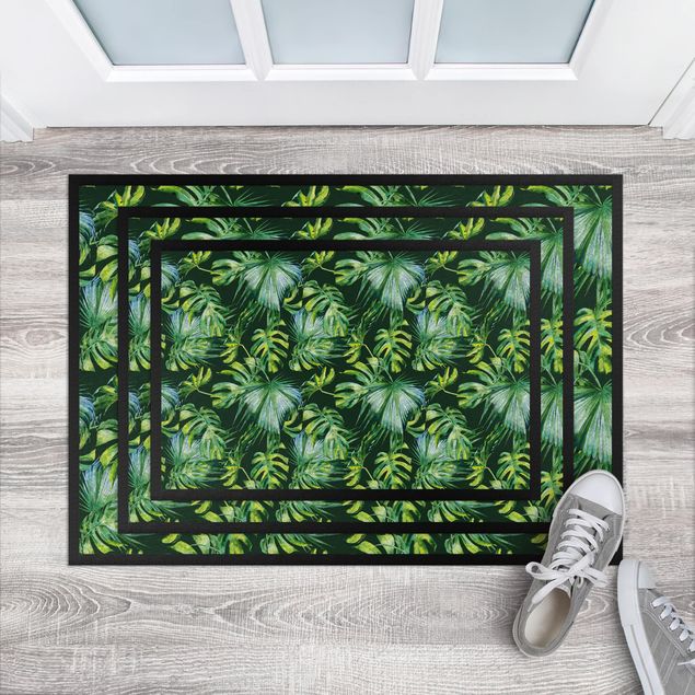 nowoczesny dywan Wzór dżungli