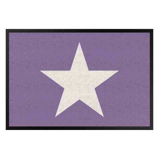 Domowe tekstylia Gwiazda w kolorze liliowym
