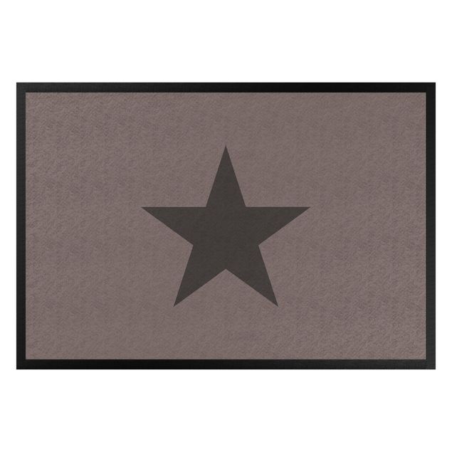 Tekstylia domowe Gwiazda w kolorze szaro-brązowym