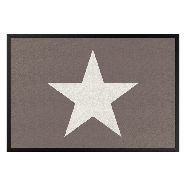 Tekstylia domowe Gwiazda w kolorze szaro-brązowo-białym