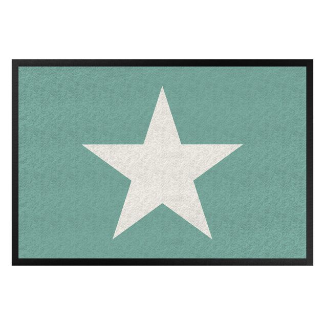 Domowe tekstylia Gwiazda w kolorze turkusowym