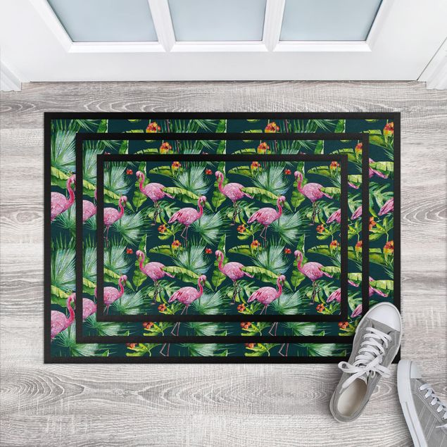 dywan nowoczesny Wzór flaminga tropikalnego