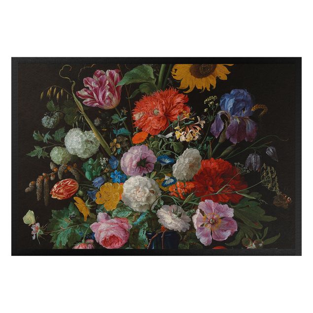 Tekstylia domowe Jan Davidsz de Heem - Szklany wazon z kwiatami