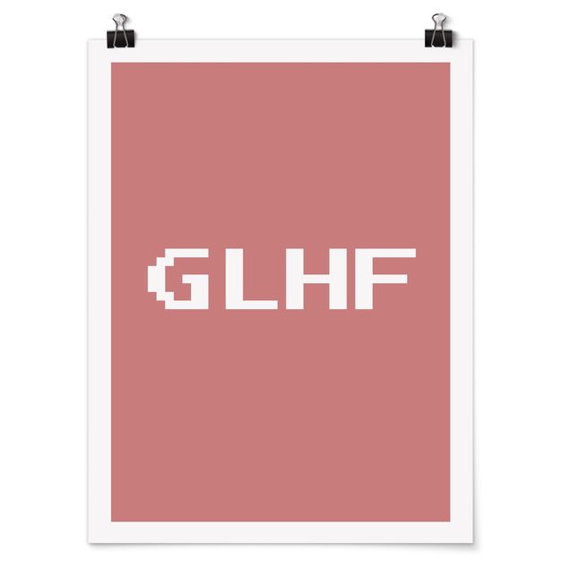 Plakaty powiedzenia Gaming Abbreviation GLHF
