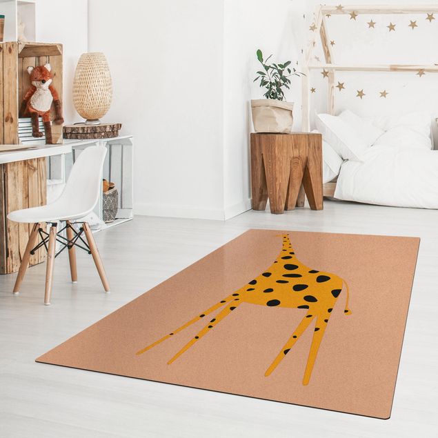 dywany nowoczesne Żółta żyrafa