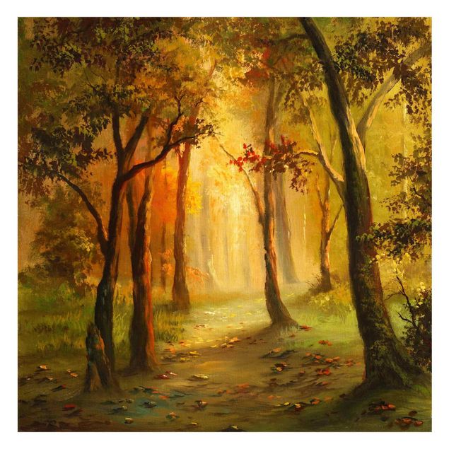 Fototapeta - Malowanie leśnej polany