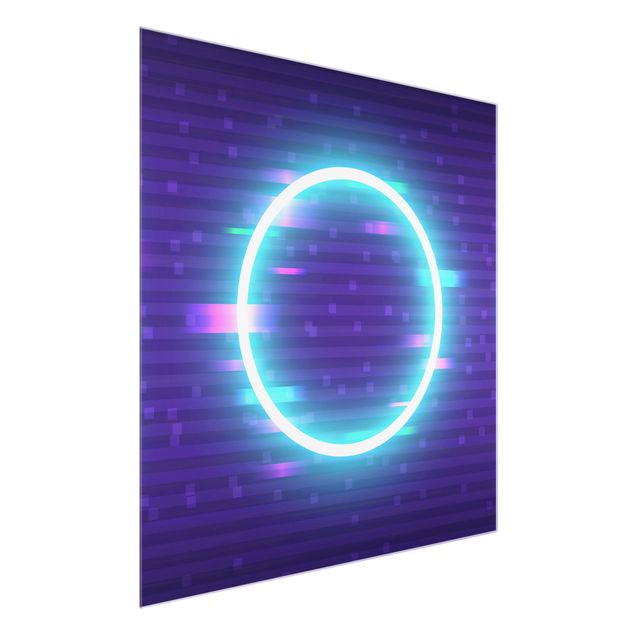 Obrazy na ścianę Geometrical Circle In Neon Colours