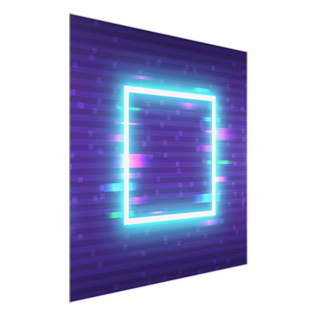 Obrazy Geometrical Square In Neon Colours