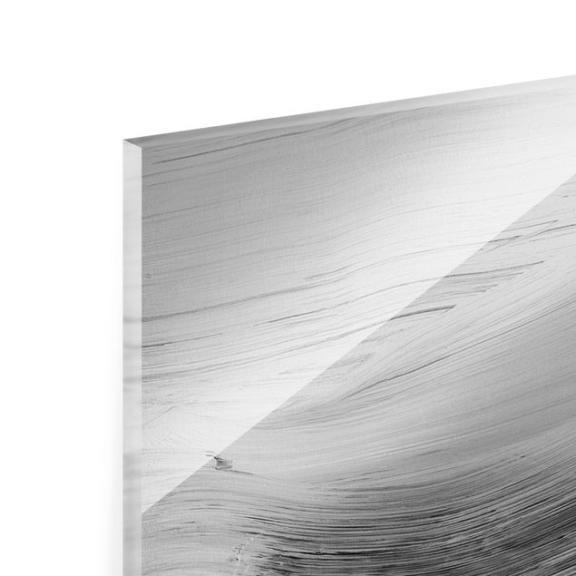 Obrazy nowoczesny Curved Waves czarno-biały