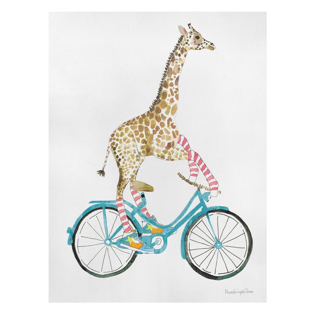 Obrazy na płótnie zwierzęta Giraffe on a joy ride II