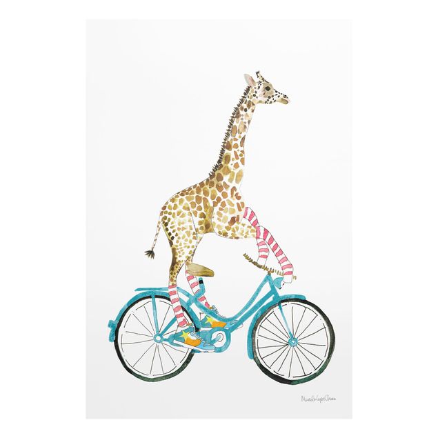 Obrazy nowoczesne Giraffe on a joy ride II
