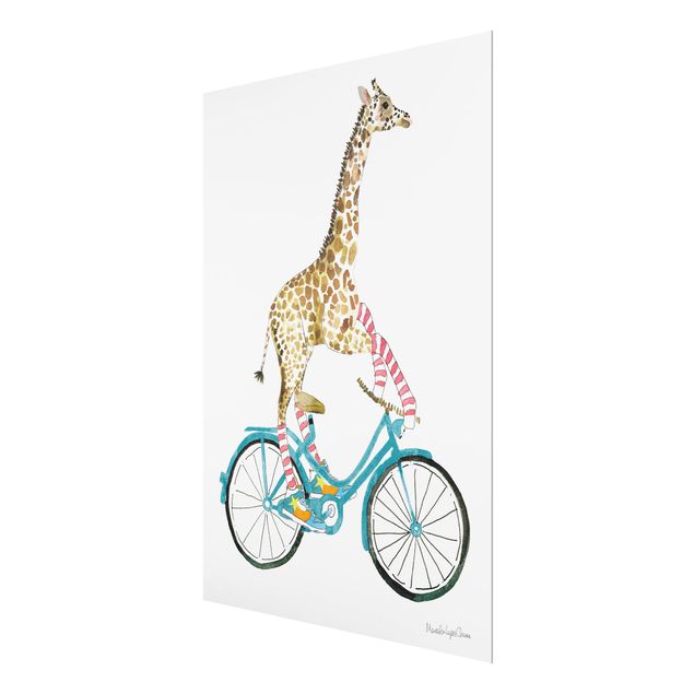 Obrazy zwierzęta Giraffe on a joy ride II