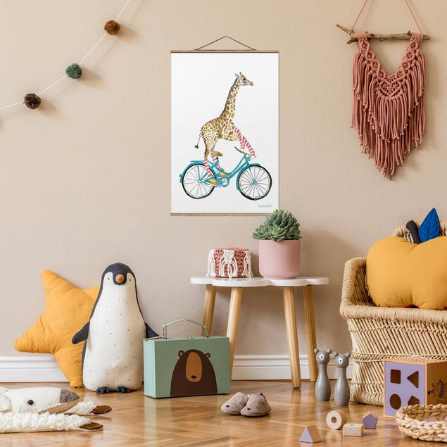 Nowoczesne obrazy Giraffe on a joy ride II