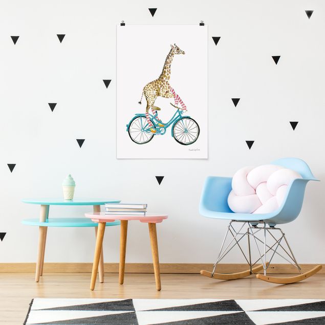 Obrazy nowoczesny Giraffe on a joy ride II