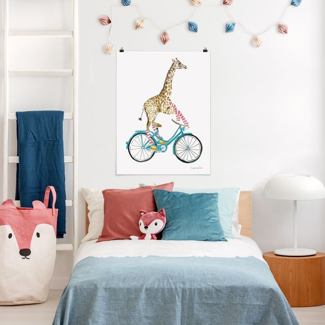 Obrazy nowoczesny Giraffe on a joy ride II